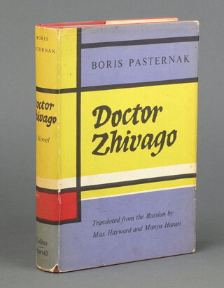 Pasternak Borris, Dr Zhivago, London Collins and Harvill 1958, first edition 4 8vo. complete with dust cover 