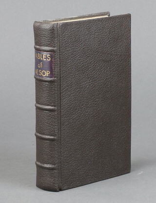 The Fables of Aesop translated by Samual Croxall, 9th edition London 1770 16mo. bound in black Morocco  