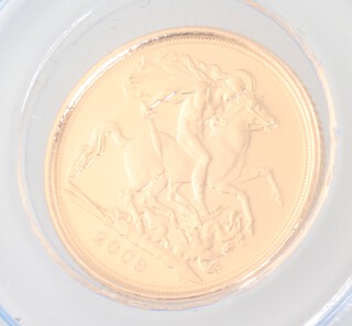 A 2009 quarter sovereign, with certificate 