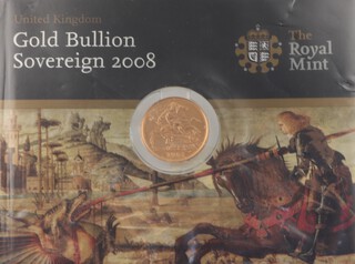 A 2008 sovereign in card case