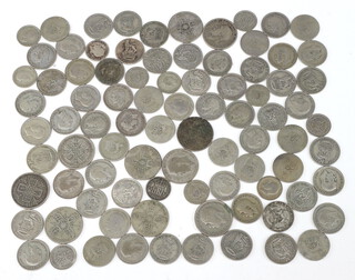 A quantity of pre-1947 coinage including florins, 501 grams 