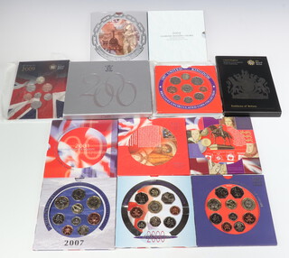 Fourteen GB proof coin sets - 1997, 99, 2000 x 2, 2001-2006, 2007 x 2 (Diamond Jubilee), 2008 and 2009