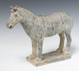 A 20th Century pottery figure of a Tang horse 33cm x 23cm x 13cm 