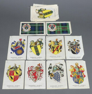 A collection of BDV  Cigarette silks including Heraldic Series and Famous Art Works 