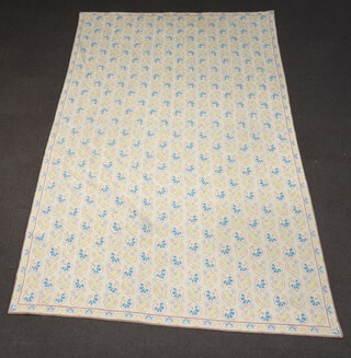 A grey ground and floral patterned Aubusson style carpet 338cm x 208cm 