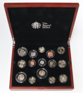 A Royal Mint 2014 premium proof coin set no.0725/4500, cased