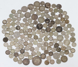 A quantity of pre-1947 coinage, 303 grams 