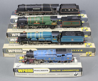 Wren Railways, a set of 4 die cast and plastic OO/HO gauge steam locomotives to include W2226 4-6-2 City B.R. loco and tender in black livery City of Stoke on Trent 6254, W2223 4-6-0 Castle Class loco Blue B.R. loco and tender in blue livery Windsor Castle 4082, W236 4-6-2 West Country B.R. loco and tender in green livery Dorchester 34042 and W2248 2-6-4 tank C.R. in blue livery no.282085, all boxed 