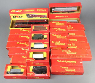 A large collection of Triang electric railway locos, tenders, rolling stock and passenger coaches