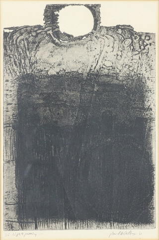Paul Watson '61, etching no.1 of 15, abstract study 39cm x 26cm 