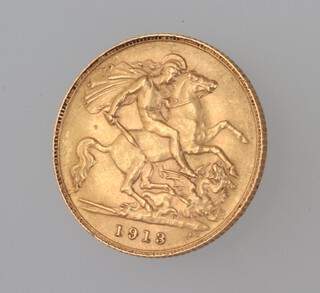 A half sovereign 1913