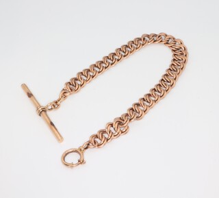 A gold plated double link Albert 
