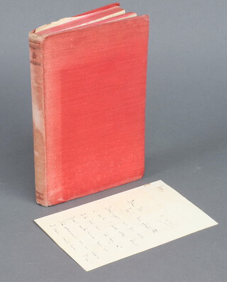 Hilarie Belloc, of local interest, J B Morton, "A Memoir", published by Hollis and Carter London, together with a  hand written letter on piece of "The Reform Club" stamped paper, signed H Belloc  