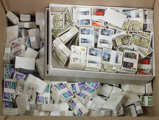 A quantity of used Elizabeth II GB stamps (contained in a cardboard box) 