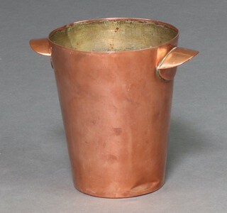 Rhodesia Copper products, a copper twin handled wine cooler 14cm x 12cm