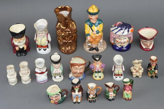 A quantity of Staffordshire and other character jugs