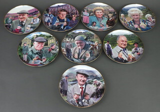 Eight Danbury Mint Last of The Summer Wine decorative wall plates 