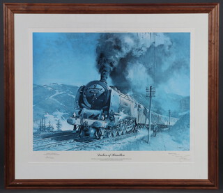 Terence Tenison Cuneo (1907-1996), print signed in pencil "Duchess of Hamilton" 57cm x 70cm  (print is faded)