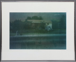 J Miller '75, print "LA South" A/P signed pen 31cm x 49cm 