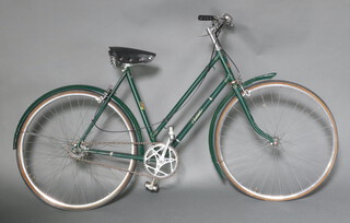 Elswick, a lady's frame bicycle in green 