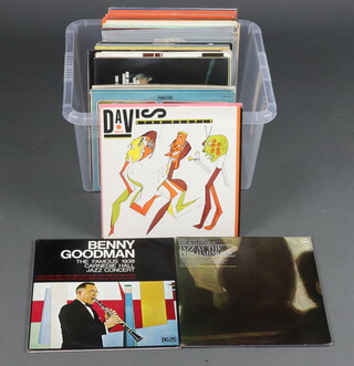 A large collection of 1970's and later jazz vinyl LP's album records, many reissues and compilations 