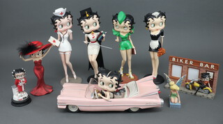 A collection of Betty Boop and other composition figures 