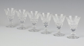 Six Waterford Crystal Tramore pattern liqueur glasses 