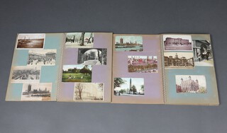 Two albums of 19th/20th Century coloured postcards of London Scenes, approx. 216 