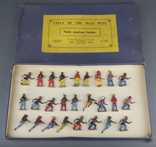 A Britains Types of The Wild West North American Indian no.779A set of 6 figures contained in an associated box 