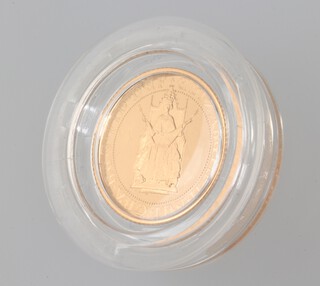 An Elizabeth II 1989 half sovereign, to commemorate the 500th anniversary of the first gold sovereign 1489-1989, no.09107 of 10000, boxed 