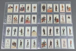 Wills cigarette cards, Vanity Fair circa 1902, three complete sets of 50, First Series, Second Series and un-numbered, also present is the Second Series no.29 both versions to include "HMS Powerful" and "Just"