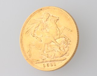 A George V sovereign, 1911