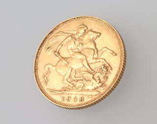 A 1908 sovereign 