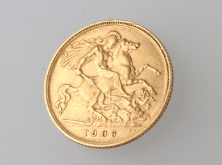 A 1906 half sovereign 