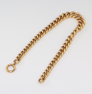 A 9ct yellow gold bracelet 17cm, 17.8 grams 