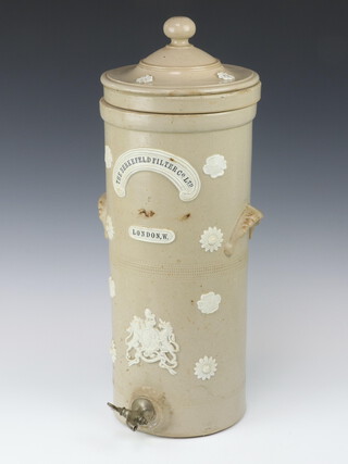 A Victorian stoneware water filter - The Berkefeld Filter Company Ltd London 56cm  