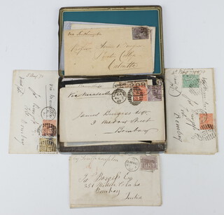 A collection of Victorian stamped envelopes