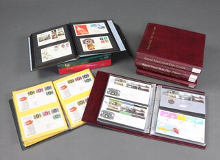 Nine albums of GB Elizabeth II first day covers 1965-1969, 1976-1981, 1977, 1982- 85, 1986, 1996-1998, 1999-2000, 2001-2002, 2003