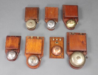 Seven various 19/20th Century electric internal bells 