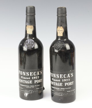 Two bottles of Fonseca's 1977 Vintage Port 