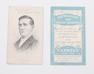 Wills overseas cigarette cards, Prominent Australian and English Cricketers 1911 W.59-10, a collection of 107 cards (together with many duplicates), mixed Capstan and Vice Regal 54/59 backs  