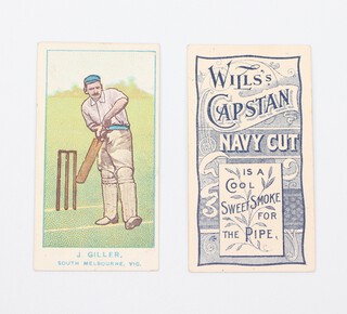 Wills overseas cigarette cards, Australian Club Cricketers 1905 W.59-1, a collection of 51 mixed backs and states of Australia in script and block, 24 without state 