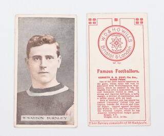 Wills overseas cigarette cards, Famous Footballers circa 1914 W.205, Star and Circle issue, incomplete set of 38 