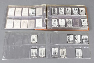 Ogdens Cigarette card, a Glen binder of tab general interest cards including 5 Cricketers, Boxers, Notable People, Actors, Actresses, some Cricketers, Dogs, Military, Royalty,  etc 