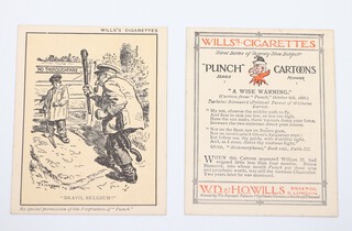 Wills cigarette cards, 2 complete sets of size B Punch cartoons, first series 1916 (tone card) and second series 1917 