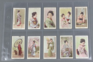 Wills cigarette cards, Japanese Series circa 1900 W.23, incomplete set of 26 