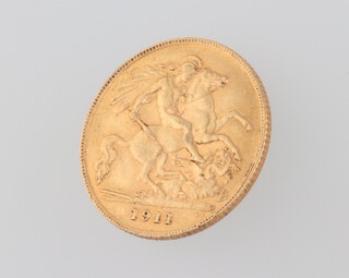 A George V 1911 half sovereign  