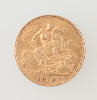 A half sovereign 1910