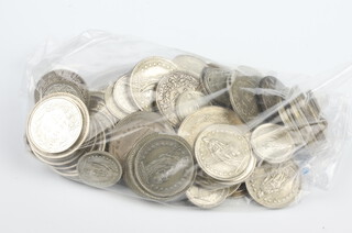 A quantity of 1, 2 and 5 Swiss Francs, 504 grams 