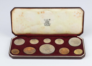 A 1953 cased coin set 